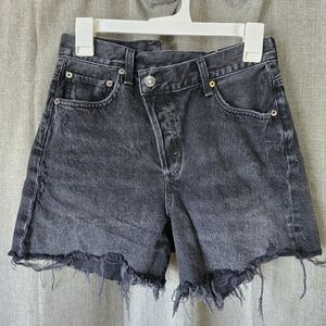 Agolde Black Jean Shorts